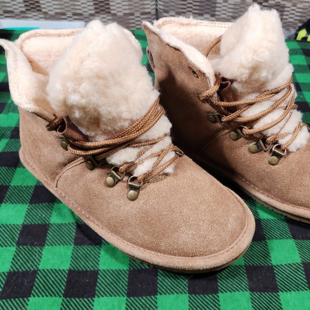 BEARPAW Women's Marie Sand Boot | Women's Ankle Boot | Comfortable Winter Boot